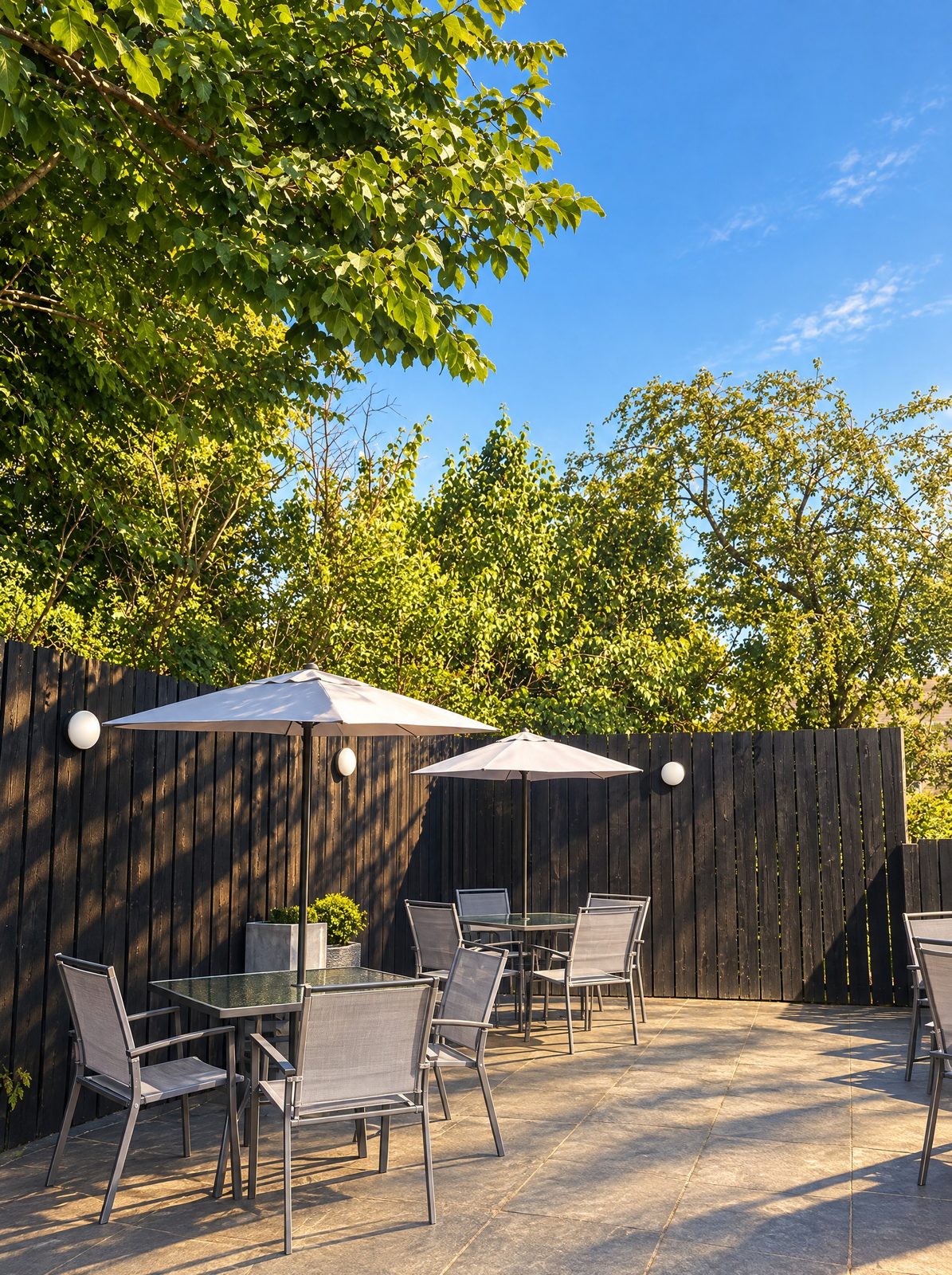 Our terrace in summer